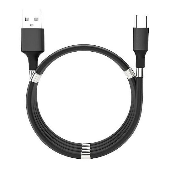 Magneettinen fidget USB - USB C 1m -kaapeli Black