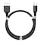 Magneettinen fidget USB - USB C 1m -kaapeli Black