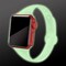 Glitter hehkuva Apple Watch ranneke 38/40 mm Red