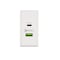 Mains Charger with Twin USB PD 30W & QC3.0 White