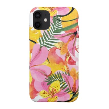 Ympäristöystävällinen painettu iPhone 12  Kotelo - Yellow Floral
