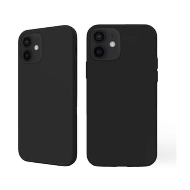 iPhone 12 mini Nestemäinen silikoni Kotelo- Black