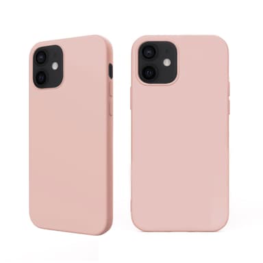 iPhone 12 mini Nestemäinen silikoni Kotelo- Pink