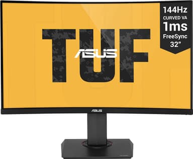 Asus VG32VQ 32" TUF Gaming kaareva pelinäyttö (musta)