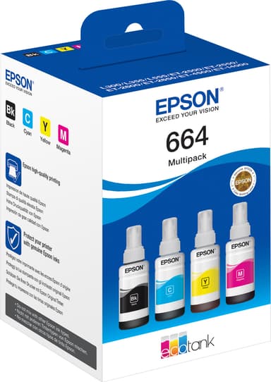 Epson 664 mustepullo (4 värin monipakkaus)
