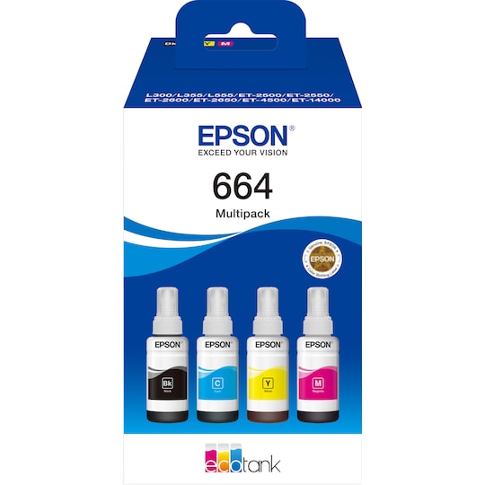 Epson 664 mustepullo (4 värin monipakkaus)