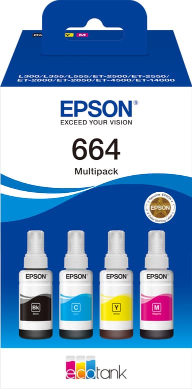 Epson 664 mustepullo (4 värin monipakkaus)