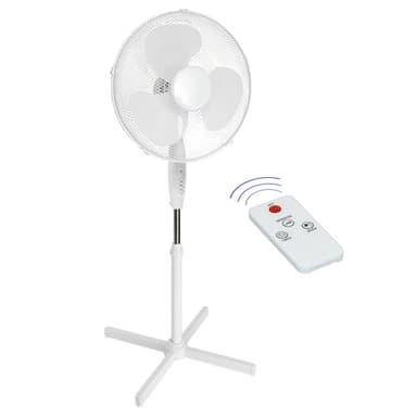 Standventilator tuulivoimalan välijäähdyttimen Oskilloiva 45W Valkoinen kauko-ohjattu