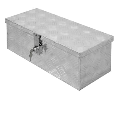 Alumiininen työkalulaatikko, 57x22x19 cm, lukittavissa oleva