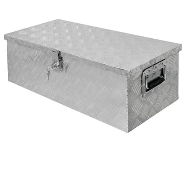 Alumiininen työkalulaatikko, 76,5x33,5x24,5 cm, lukittavaa