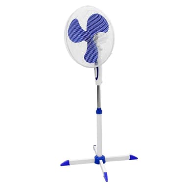 Seistä Fan Floor Fan Fan sivuttainen Fan 45W Valkoinen Sininen