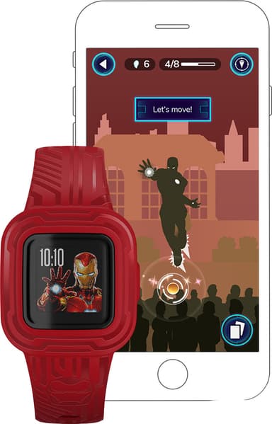 Garmin Vivofit Jr. 3 aktiivisuusranneke lapsille (Iron Man)