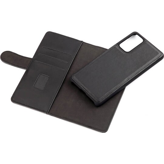 Gear 2in1 Samsung Galaxy S20 FE lompakkokotelo 3 taskulla (musta)