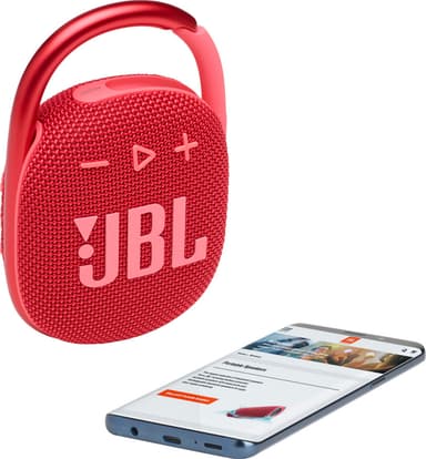 JBL Clip 4 langaton kaiutin (punainen)