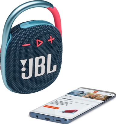 JBL Clip 4 langaton kaiutin (sininen/pinkki)