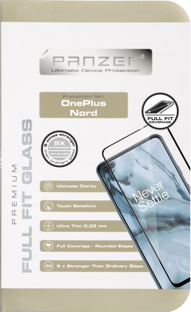 Panzer Full-Fit OnePlus Nord/Nord 2/Nord 2T näytönsuoja