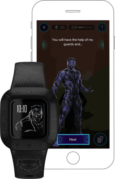 Garmin Vivofit Jr. 3 aktiivisuusranneke lapsille (Black Panther)