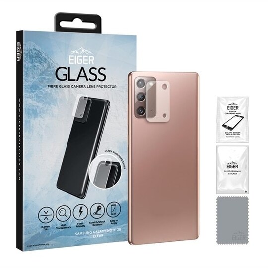 Eiger Fibre Glass Suoja Samsung Galaxy Note 20 kameralle