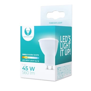 LED-Lamppu GU10 7W 230V 3000K 560lm