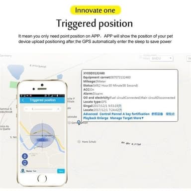 Vedenkestävä koirapanta jossa GPS