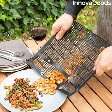InnovaGoods Non Stick Grilliverkkopussi 2-pakkaus Grilliristikko