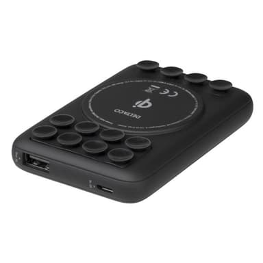 Deltaco Powerbank QI 5W 1xUSB 5000mAh