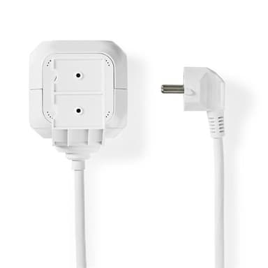 Nedis Kuutionmuotoinen Jatkopistorasia - USB & Suko