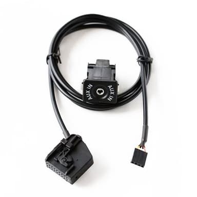 AUX-Sovitin, jossa liitin Volkswagen Audi MFD2 RNS2 / Ford