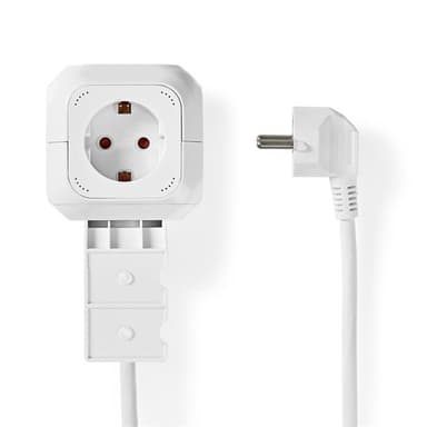 Nedis Kuutionmuotoinen Jatkopistorasia - USB & Suko