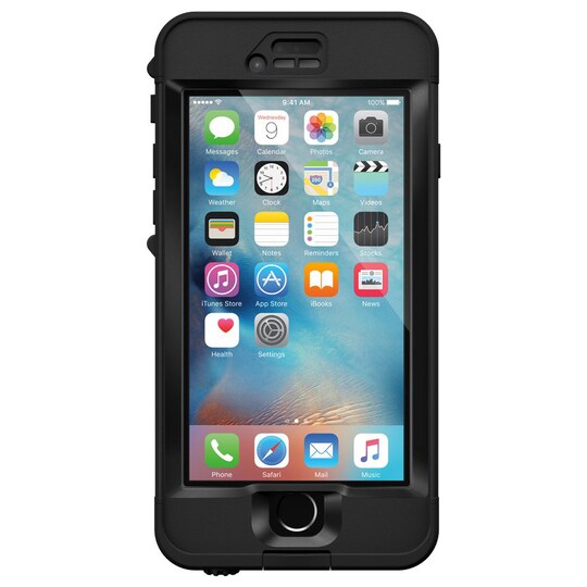 Lifeproof NUUD iPhone 6S suojakuori (musta)