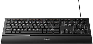 Logitech K740 valaistu näppäimistö (musta)
