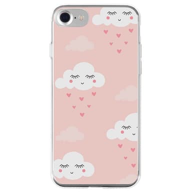 La Vie iPhone 6/6S/7 pehmeä suojakuori (pinkki pilvi)