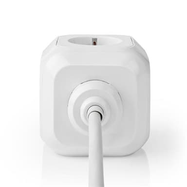 Nedis Kuutionmuotoinen Jatkopistorasia - USB & Suko