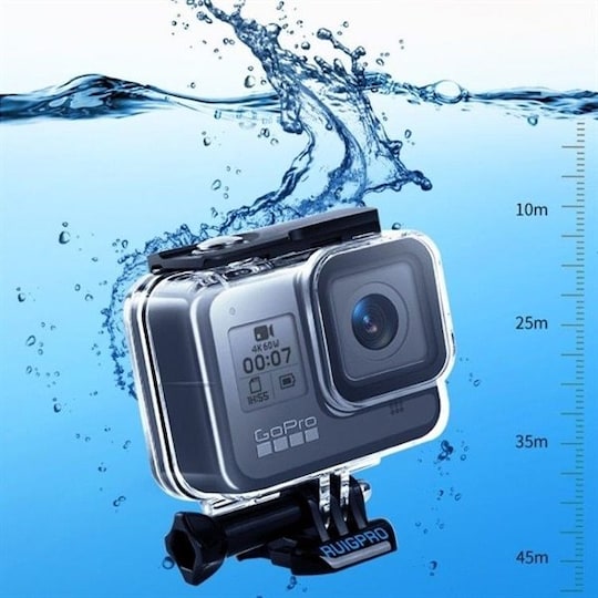 Suojakotelo GoPro HERO8 - Vedenkestävä jopa 45m syvyyteen