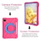 Iskunkestävä kotelo lapsille telineellä ja kahvalla iPad Pro 11 (2020), Pinkki + Sininen