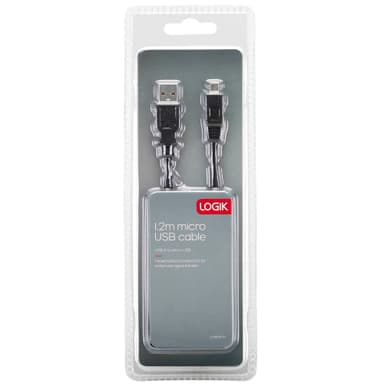 Logik Micro USB kaapeli (1.2 m)