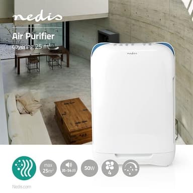 Nedis Ilmanpuhdistin 25 m2 35–54 dB