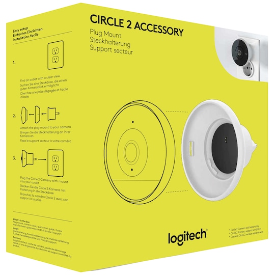 Logitech Circle 2 kiinnike pistorasiaan
