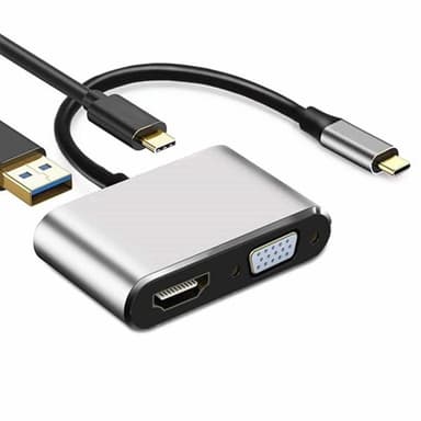 Multiport Adapter -  4in1 VGA/HDMI/USB 3.0/ USB-C Nintendo Switch/Samsung/MacBook