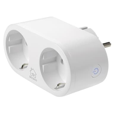 DELTACO SMART HOME WiFi pistoke 2xCEE 7/3, 13A