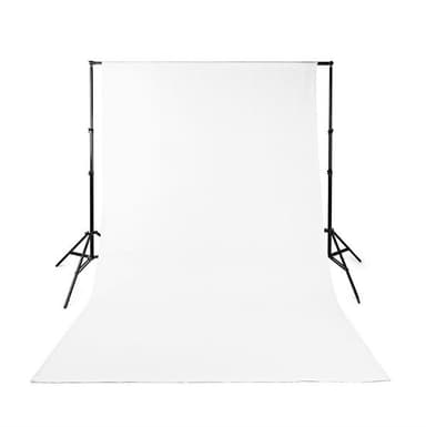 Kuvausstudiotausta 1.90 x 2.95 m valkoinen