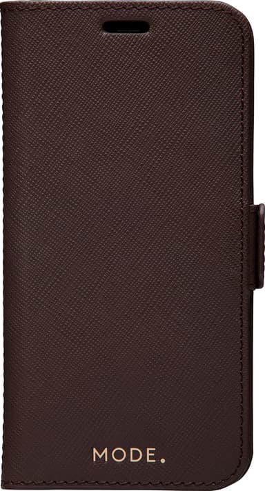 Dbramante1928 Milano iPhone 12/12 Pro lompakkokotelo (Dark Chocolate)