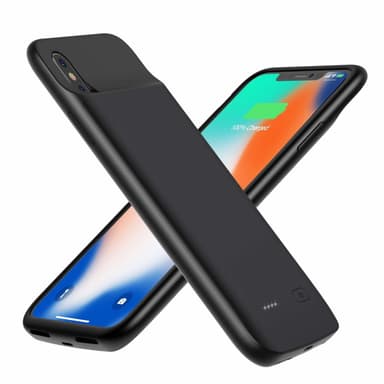 iPhone X / XS -akun suojus 4100 mAh Musta
