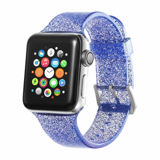 Apple Watch -rannekoru 38 mm - Glitter sininen