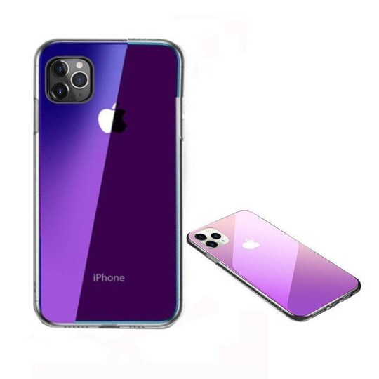 IPhone 11 Pro Max -kuori - läpinäkyvä / violetti