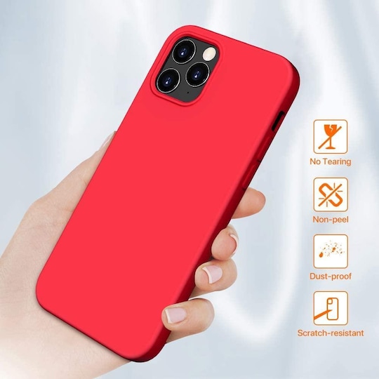 Iskunkestävä suojakuori iPhone 12 Mini Red -puhelimelle