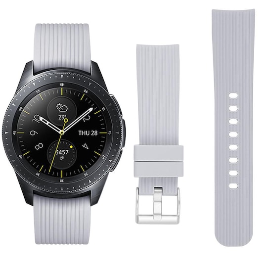 Rannekoru Samsung Galaxy Watch 42 mm - harmaa - L.