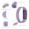 Fitbit Inspire / Inspire HR -rannekoru Milanese Loop violetti - S.