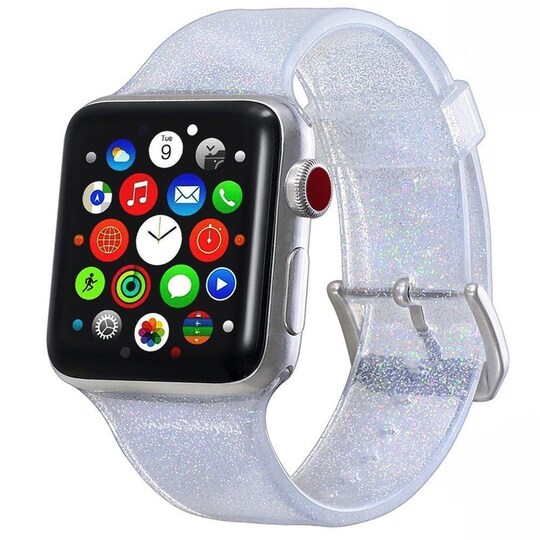 Apple Watch rannekoru 38 mm - Glitter hopea