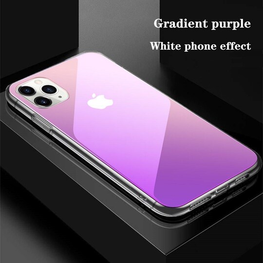 IPhone 11 Pro Max -kuori - läpinäkyvä / violetti